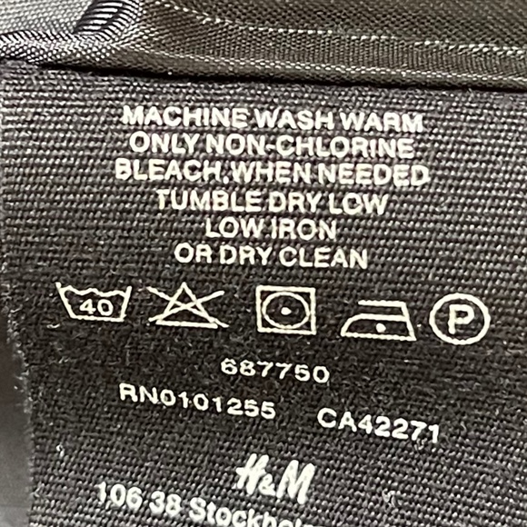 Black Lightweight Belted Jacket Raincoat H&M Size 6 - Picture 7 of 13